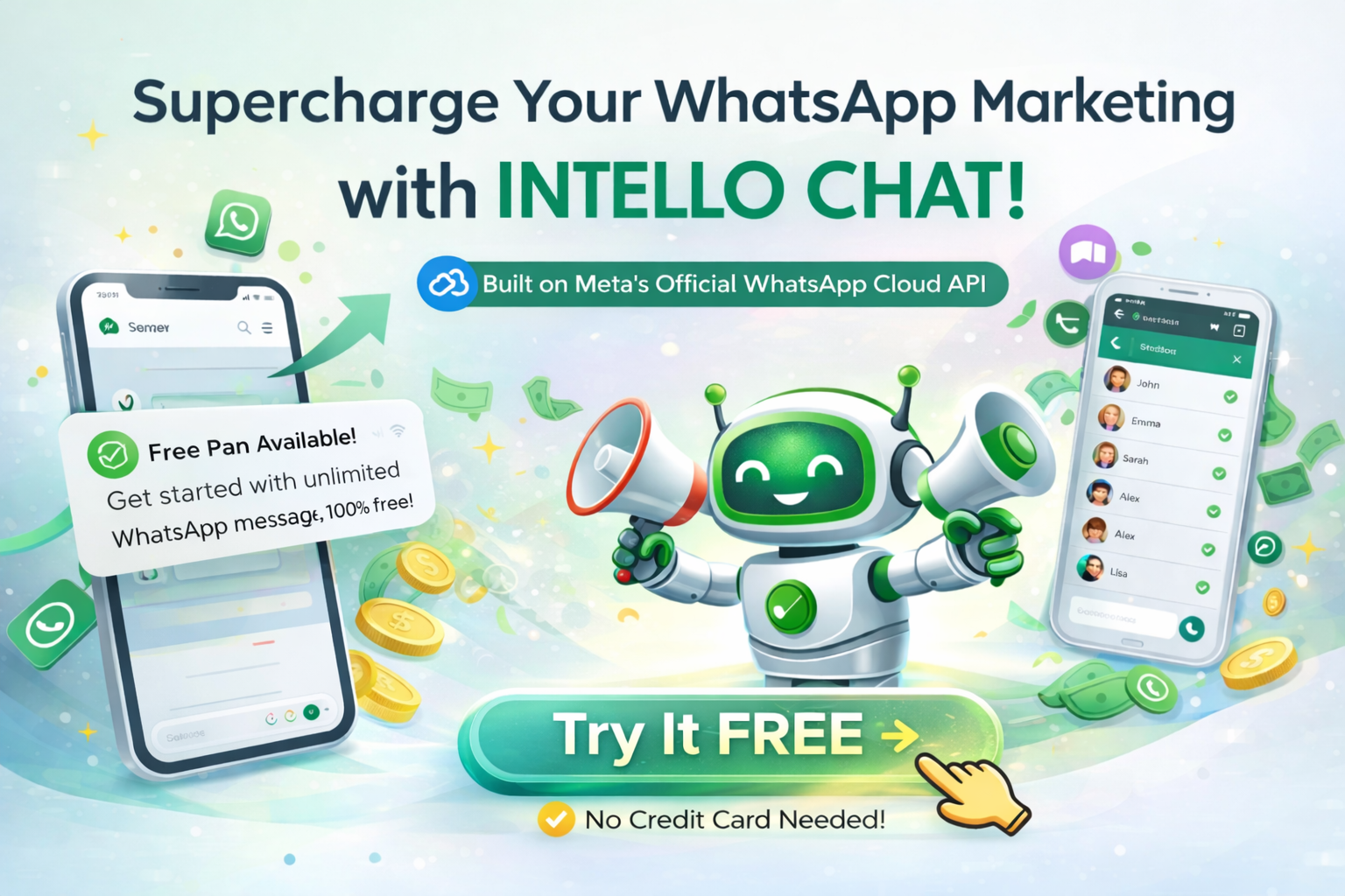 WhatsApp shared inbox, campaigns, and automation dashboard